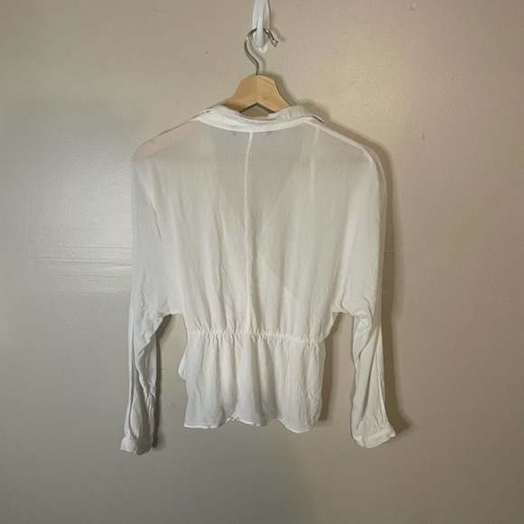 Zara white wrap top XS - Picture 5 of 5